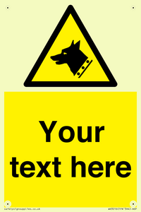 Custom Warning: Guard dog